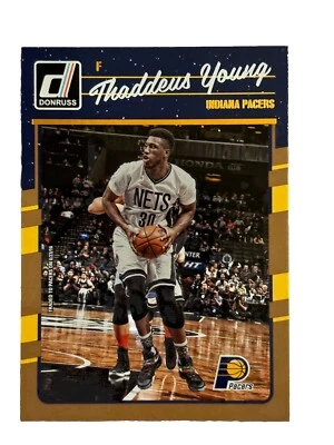 Brand New: 2016-17 Donruss Thaddeus Young Indiana Pacers Trading Card  - Image 1 of 2