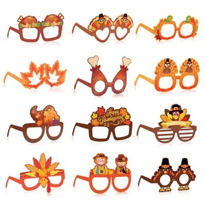 Fall Thanksgiving Party favors 24 Pack Turkey Thanksgivings Glasses Photo Pro... - Picture 1 of 7