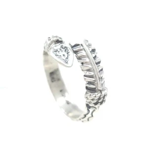 Anello Freccia Filo Triangolo Regolabile Argento Sterling Delayne Reeves Navajo - Foto 1 di 9