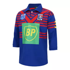 NEWCASTLE KNIGHTS NRL TEAM ALTERNATE RETRO HERITAGE REPLICA MENS JERSEY - Bild 1 von 2