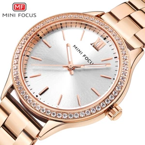 MINI FOCUS Women Watch Luxury Brand Casual Ladies Quartz Watch Waterproof Simple - Picture 1 of 17