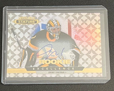 2021-22 Upper Deck Stature Hockey Jeremy Swayman Rookie Auto Bruins