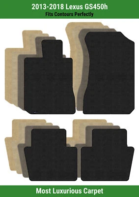 Lloyd Luxe Front & Rear Row Carpet Mats for 2013-2018 Lexus GS450h  - Image 1 of 4