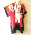 Cm51 Toucan Kimono 38" Midi Cardigan Duster Kaftan Jacket Cover Top -Up To 5X