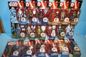 STAR WARS 2015 THE FORCE AWAKENS MINT ON CARD FIGURES LUKE KYLO REN REY HUX - Picture 1 of 77