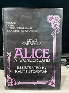 Alice in Wonderland Lewis Carroll illus. Ralph Steadman Hardcover 1st Ed Ex. Lib - Imagen 1 de 13