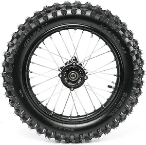 90/100-14 Inch Rear Wheel Tire and Rim Inner Tube with 15Mm Bearing Assembly for - Picture 1 of 9