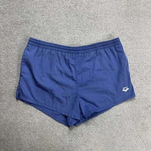 ARENA Herren Badehose Badeshorts Gr. L Retro Beach Shorts Logo 22906 Blau - Bild 1 von 7