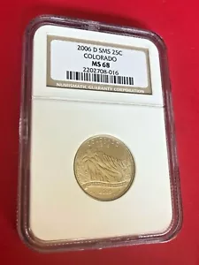 2006-D COLORADO QUARTER NGC MS68 SMS - Picture 1 of 2