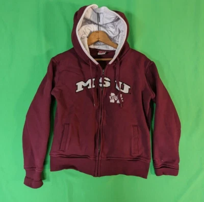 Mississippi State Bulldogs Colosseum Athletics Hoodie Jacket Adults Red Medium - Image 1 of 4