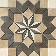 22 1/4" x 22 1/4" Tile Medallion - Daltile Affinity & Continental Slate tile 
