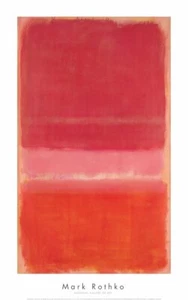 Poster astratto stampa artistica galleria Mark Rothko senza titolo (rosso), c. 1956 35x22 - Foto 1 di 1