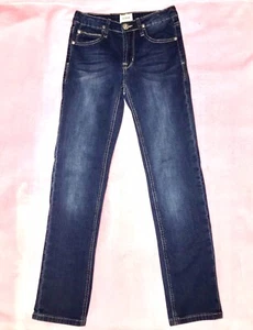 Hudson Girl's Size 12 Blue Slim Jeans Stretch Adjustable Elastic Band EUC - Picture 1 of 12