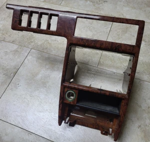 1995-1998 Volvo 960 S90 V90 Dash Board Wood Trim Panel Climate Surround 9137518 - Picture 1 of 4