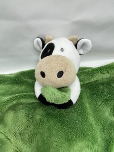 John Deere Cow Security Blanket Lovey 14 inches Plush Green Tan Black - Picture 1 of 6