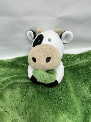 John Deere корова безопасности одеяло милый 14 дюймов плюшевый зеленый желтовато-коричневый черный - Изображение 1 из 4