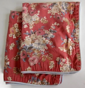 Vintage 1990s Ralph Lauren Madeline 2 Standard Size Shams Coral-Red Floral - Picture 1 of 7