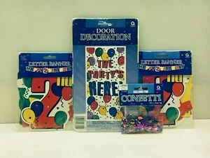 2º CUMPLEAÑOS FIESTA DECORACIÓN FAVOR CONFETI PUERTA BANNER GLOBO NIÑO NIÑA NUEVO - Imagen 1 de 4