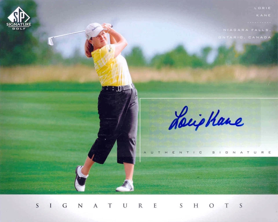 Lorie Kane certified signed autographed 2004 SP Signature Golf 8x10 photo card - Image 1 of 1