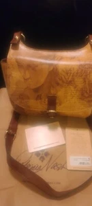 Patricia Nash Claretta Leder Umhängetasche Satteltasche - Italienisches Skizzenbuch - Neu mit Etikett - Bild 1 von 10