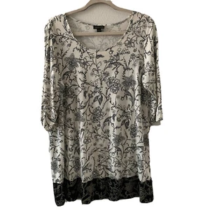 J Jill Wearever Collection Top Damen Medium Mehrfarbig Blumenmuster Bluse - Bild 1 von 6