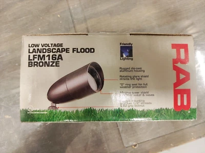 RAB Lighting LFM16A Low Voltage Floodlight, Bronze, New - Image 1 of 4
