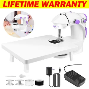 Electric Sewing Machine Portable Mini 12 Stitches Pedal Household for Beginner - Picture 1 of 18