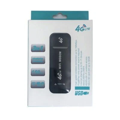 WiFi Router, 4G LTE USB Portable WiFi Router Mobile Network Hotspot USB Modem - Imagen 1 de 4