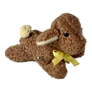 Vintage Eden musikalisches Lamm Plüsch zum Aufziehen Mary Had A Little Lamb "brauner Kopf bewegt sich - Bild 1 von 8