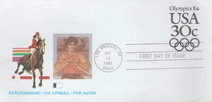 Aerograma primer día 1983 - Scott # UC57 - Fleetwood Cachet - Imagen 1 de 1