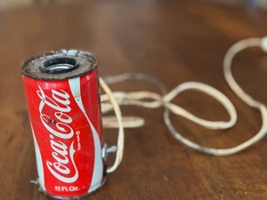 Vintage Coca Cola Dosenlampe Volkskunst DIY elektrische Cola Memorabilia Retro C20 - Bild 1 von 6