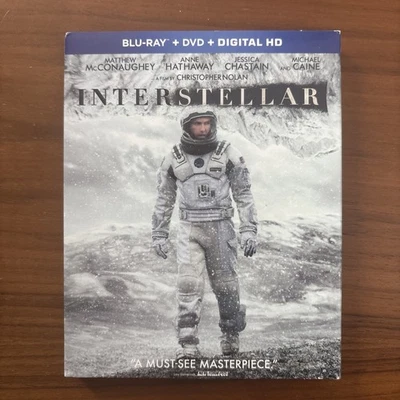 Interstellar (Blu-ray/DVD, 2015, 3-Disc, IMAX Film Cell + Slipcover) No Digital. Foto 1 de 4