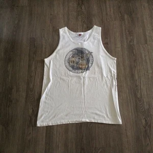 Camiseta sin mangas Harley Davidson Running Wild Hawg vintage talla L camiseta de motociclista - Imagen 1 de 6