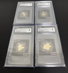 Mew Mewtwo++ 24K Gold Plating Sticker Pokémon Striking Candy CGC Mint Graded 9 - Bild 1 von 5