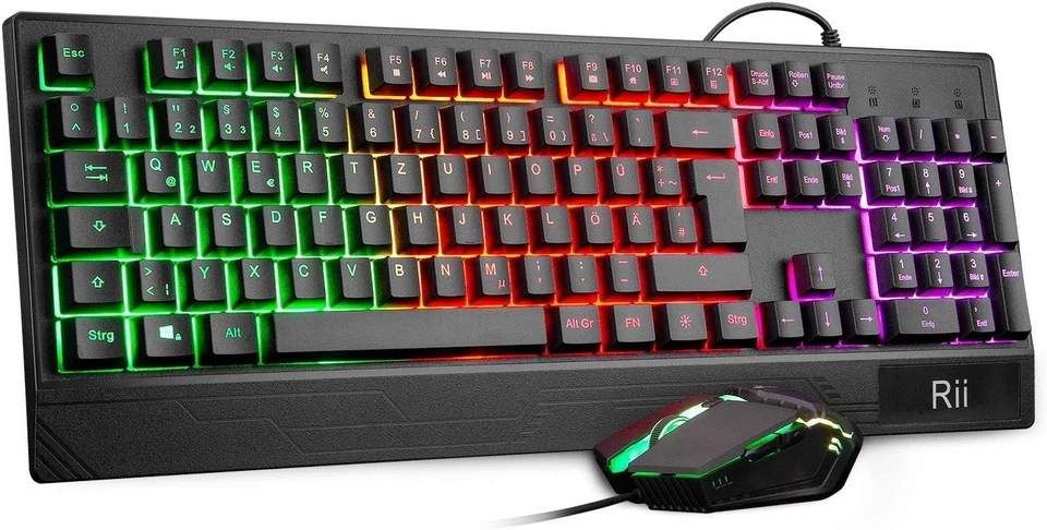 RGB Regenbogen-Beleuchtung | 3200 DPI Gaming Set | Wasserdicht - Bild 1 von 4