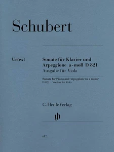 Schubert Sonata Piano Arpeggione A Minor D 821 Viola Henle Urtext Music Book - Picture 1 of 1