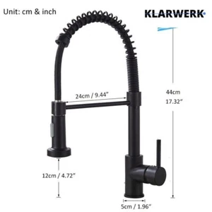 BERND Gastronomie Niederdruck Armatur/ Boiler Wasserhahn Küche Edelstahl Schwarz - Bild 1 von 6