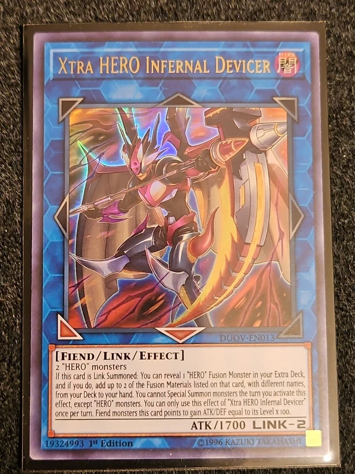 Xtra Hero Infernal Devicer - DUOV-EN013 - 1st Edition - Ultra - YuGiOh - New - Image 1 of 1