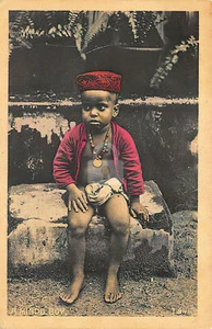 Cartolina Calcutta India Un Mindo Boy copia - Foto 1 di 2