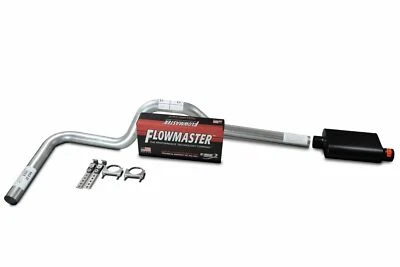 Fits 07-14 Silverado Sierra Mandrel Bent Exhaust w/ Flowmaster Super 44 Muffler - Image 1 of 2