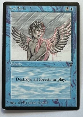 Acid Rain Magic the Gathering MTG English Legends, Rare, MP - Image 1 of 2