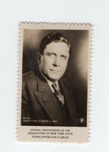 ESCASO SELLO DE CARTEL POLÍTICO WENDELL WILKIE 1940 - Imagen 1 de 1