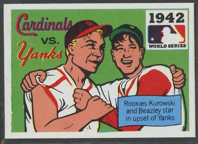 1971 Fleer World Series #40 1942 St. Louis Cardinals vs.  New York Yankees - Image 1 of 2