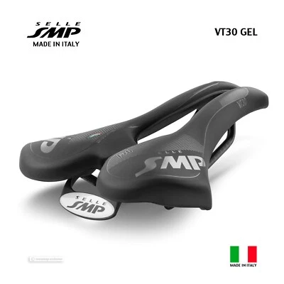 NUEVO Sillín Selle SMP VT30 GEL: TERCIOPELO TOUCH NEGRO - ¡HECHO EN iTALY!  Foto 1 de 4