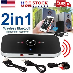 Bluetooth Transmitter Receiver Wireless Audio Adapter For iOS Android iPad TV - Picture 1 of 12
