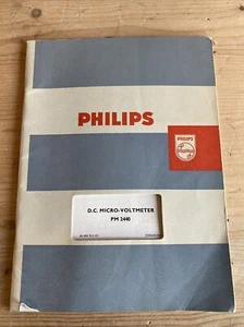 PHILIPS S.C MICRO VOLTMETER INSTRUCTION MANUAL - L207 - Picture 1 of 4