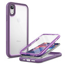 iPhone XR Hülle mit integrierter Displayschutzfolie Youmaker Aegis Serie lila