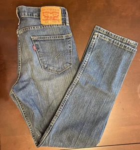 Levis 514 Jeans Mens 30x32 Straight Fit Medium Wash Casual Work Blue Denim - Bild 1 von 15