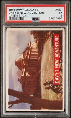 1956 Davy Crockett Green #41A Davy's New Adventure PSA 5 EX - Image 1 of 2