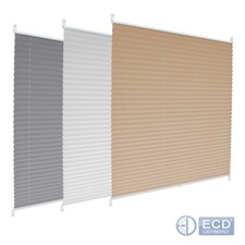 Plissee tenda plissettata fissa finestra avvolgibile rollo crema/griggio/bianco